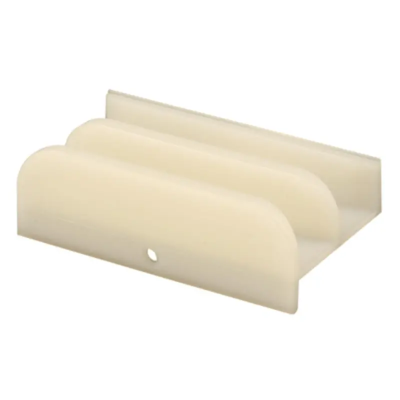 1-1/2-Inch Off-White Plastic Bottom Guide For Sliding Shower Doors 1