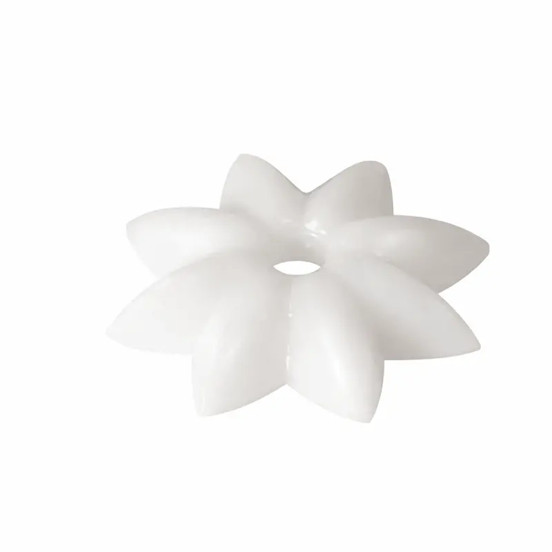 1-1/8" White Plastic Star Rosettes – Decorative Mirror Mounting Covers 1