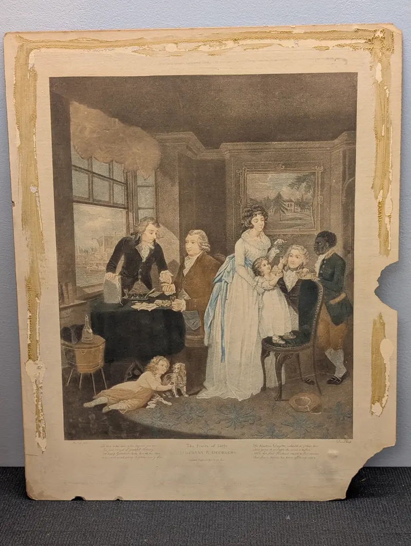 1800 Engraving By W. Ward After George Morland: 'The Fruits Of Early Industry And Oeconomy' 1