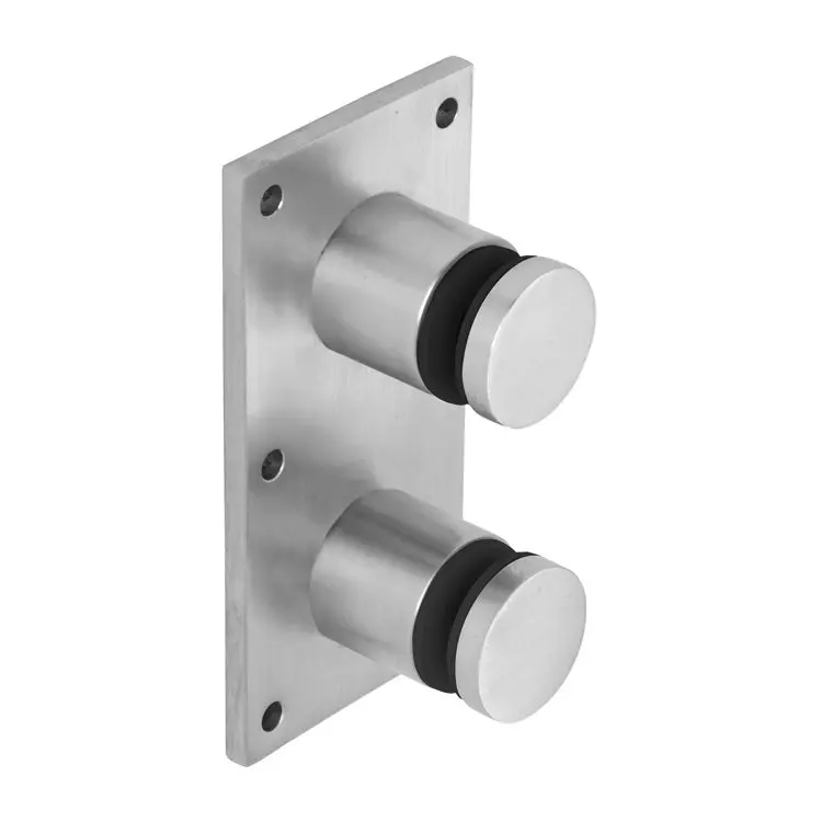2" Steel Glass Rail Standoff Fitting With Adjustable Mounting Plate 1