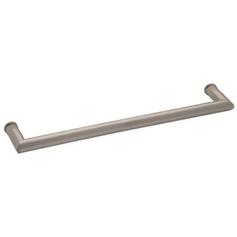 24" Round Mitered Corner Towel Bar – Single-Sided, Shower Door Mount 1