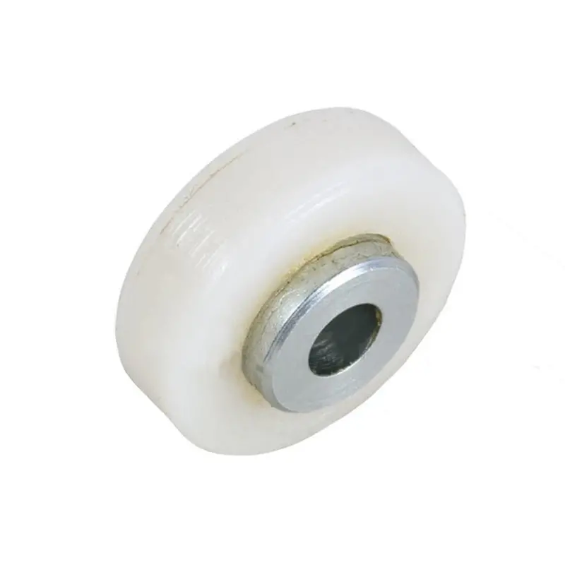 3/4" Flat-Edge Nylon Ball Bearing Shower Door Roller With Threaded Hex Hub 1