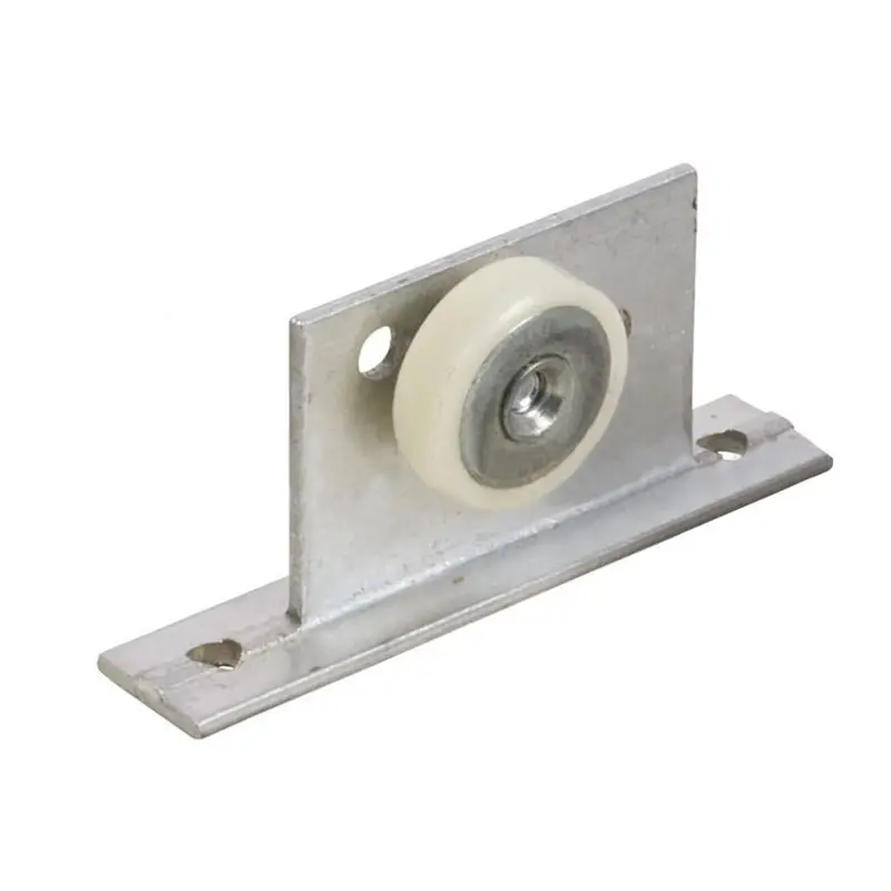 3/4" Flat-Edge Nylon Roller And Mounting Bracket For Sliding Shower Doors 1