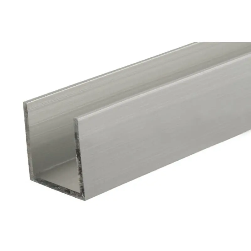 3/4" X 3/4" Clear Anodized Aluminum U-Channel – Lightweight Structural Rail 1