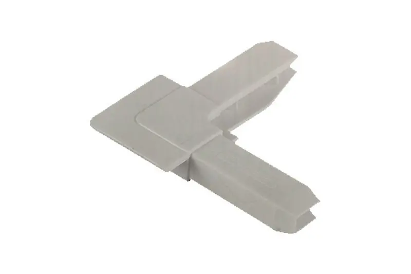 3/8" White Flange Window Screen Corner Connector 1