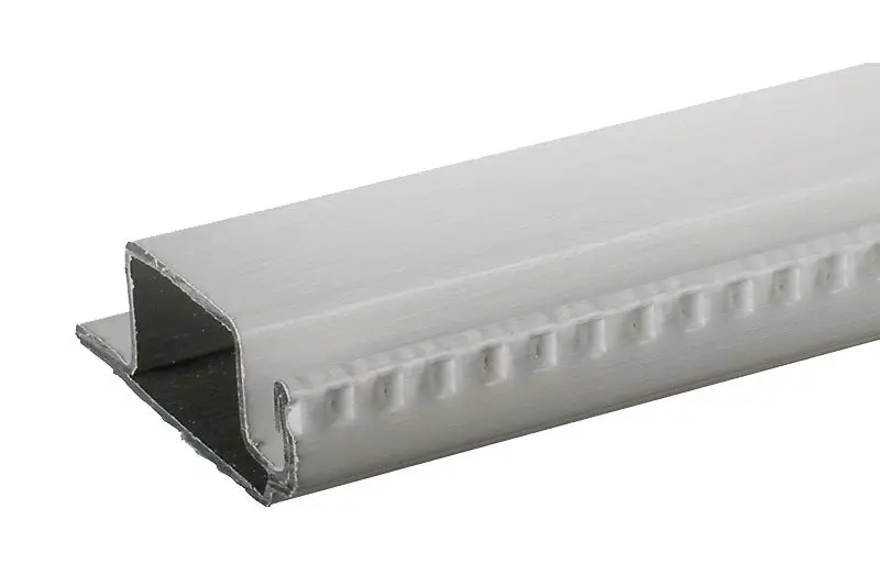 3/8" White Flanged Aluminum Screen Frame Extrusion 1