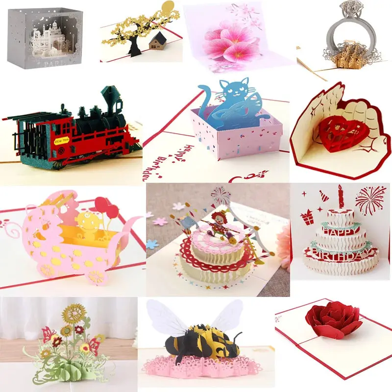 38-Design 3D Pop-Up Love Cards – Interactive Greetings For Birthdays, Weddings, Holidays & Valentine'S 1
