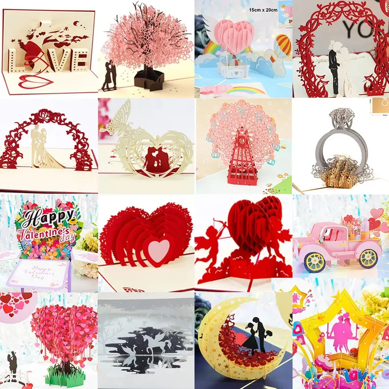 3D Pop-Up Love Card For Her – Romantic Greeting For Anniversaries, Weddings & Valentine'S Surprises 1