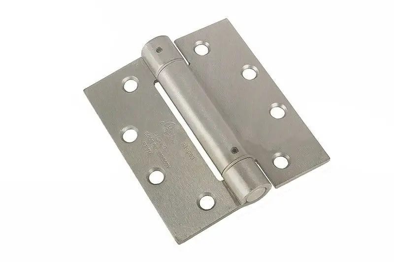 4-1/2" X 4" Satin Nickel Self-Closing Spring Hinge For Exterior Doors 1
