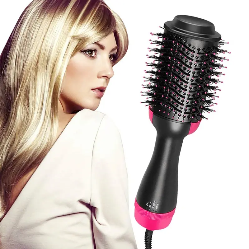 5-In-1 Styling Tool: Hair Dryer, Volumizer, Curler, Straightener, And Comb 1
