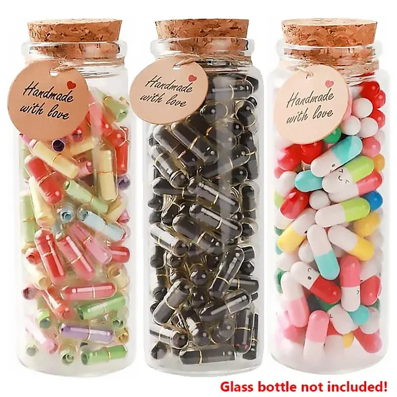 500-Piece Mini Love Message Capsules – Colorful Wish Bottles For Valentine’S & Party Gifts 1