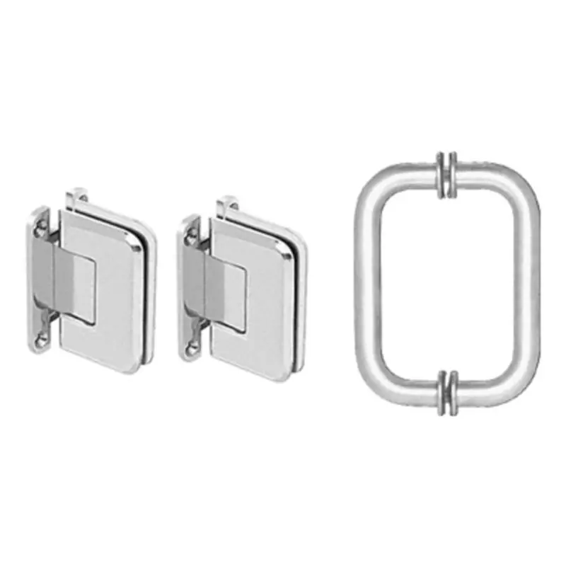 6" Pinnacle Pull And Hinge Kit For Frameless Shower Doors 3