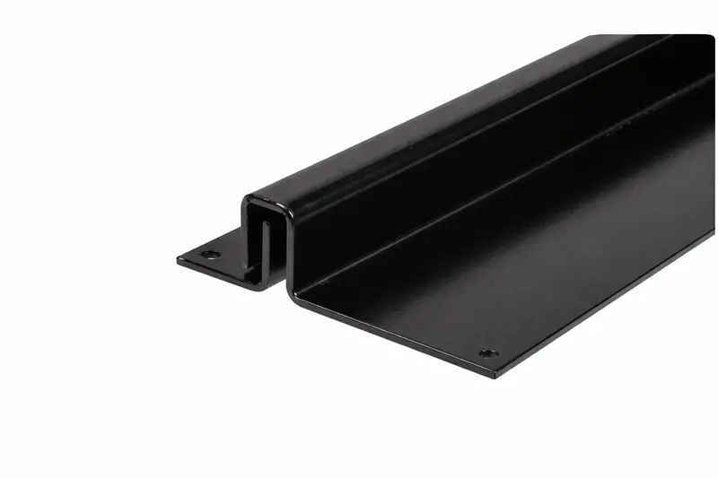 82" Black Full-Length Interlocking Steel Astragal – Outswing Door Edge Reinforcement 1