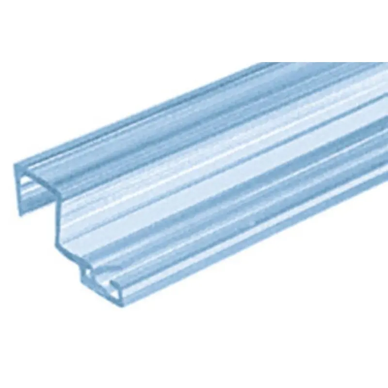 90-Degree U-Shaped Polycarbonate Shower Door Strike Seal With Leg And Insert 1