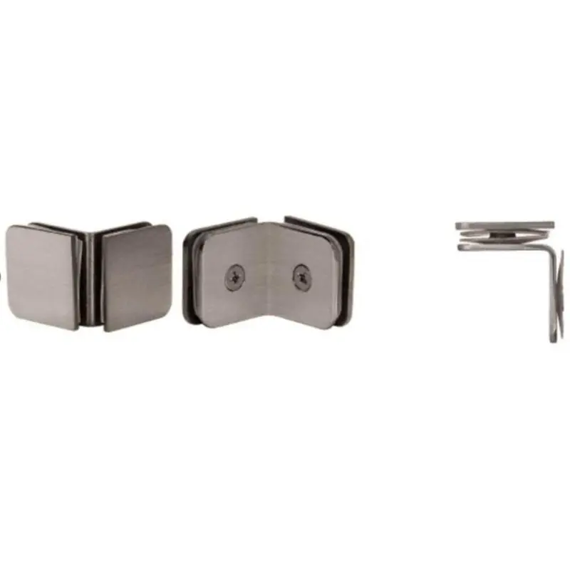 90° Junior Traditional Glass Clamp For 1/4" Tempered Glass 1