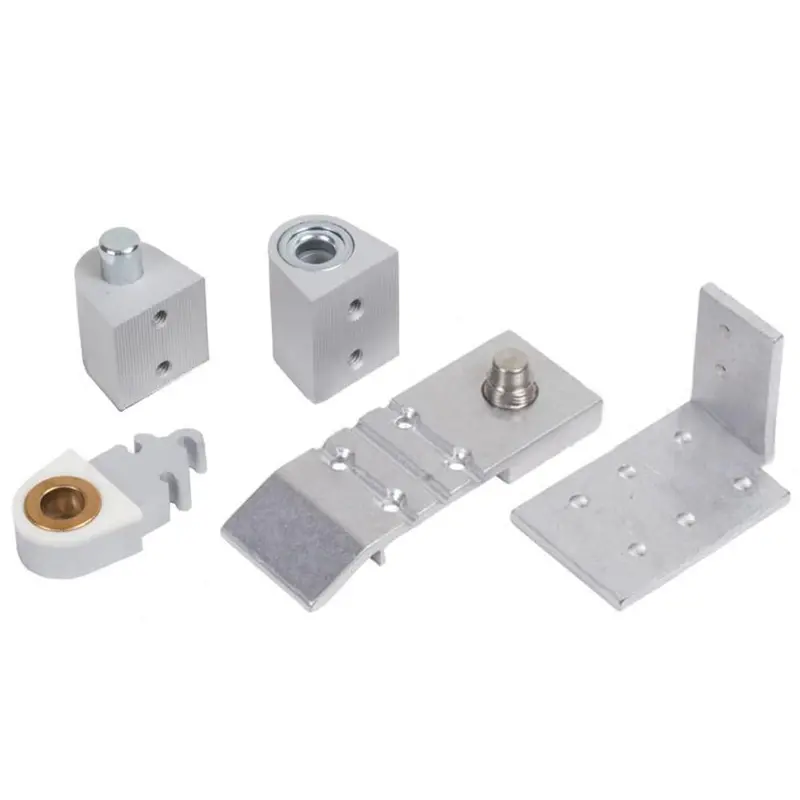 Aluminum Offset Right-Hand Pivot Set – 1/8" Recessed, Commercial Storefront Hardware 1