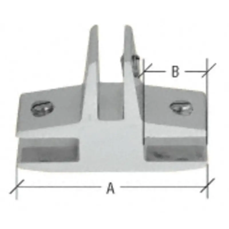 Anodized 3-Way 90° T-Style Connector For 3/8" Glass 1