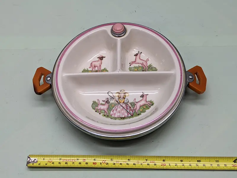 Antique Bartsch Infant Food Warmer Dish – Manufactured In 1944 1