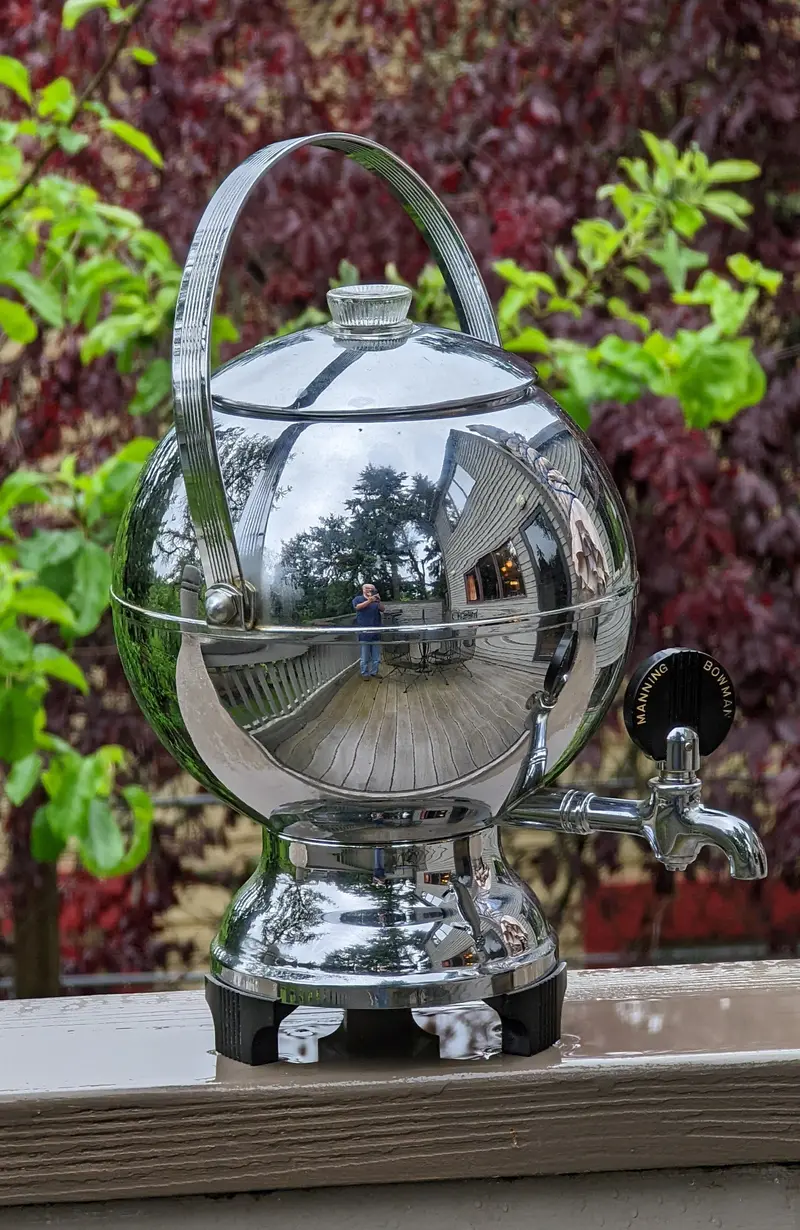 Art Deco Manning-Bowman Globe Coffee Percolator – Fully Restored & Functional (F*S) 1