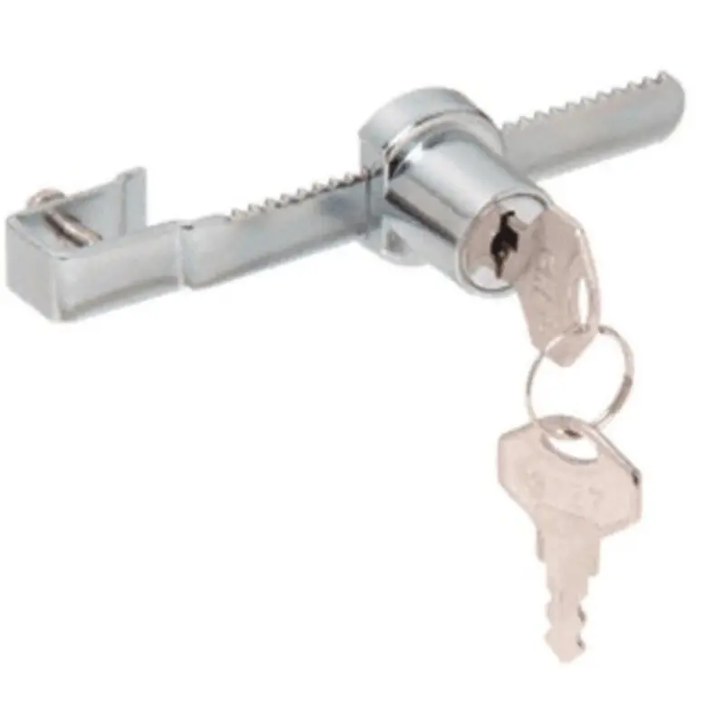 Basic Sliding Glass Showcase Door Lock – Non-Pick-Proof Design 1