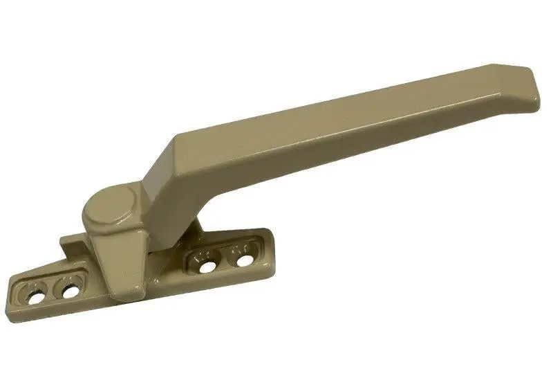 Beige Right-Hand Casement Window Locking Handle – 2-1/4-Inch Screw Spacing 1