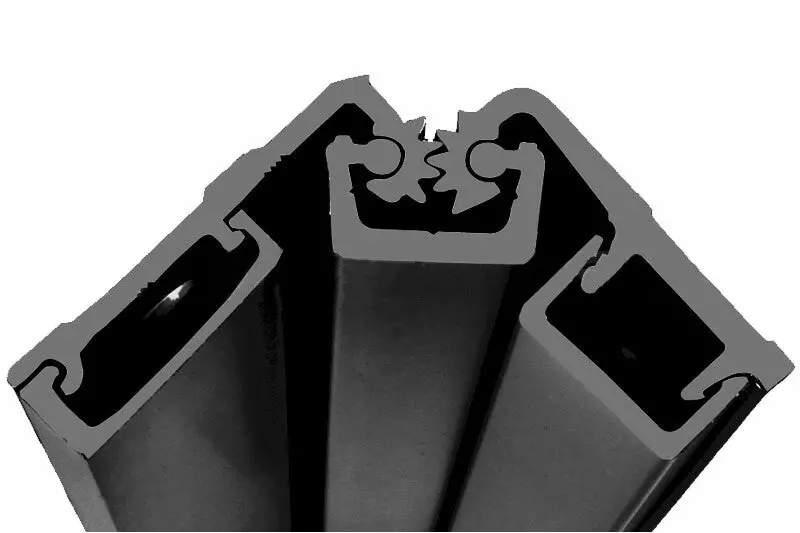 Black 83-Inch Full-Surface Continuous Geared Hinge – Heavy-Duty Door Mount 1