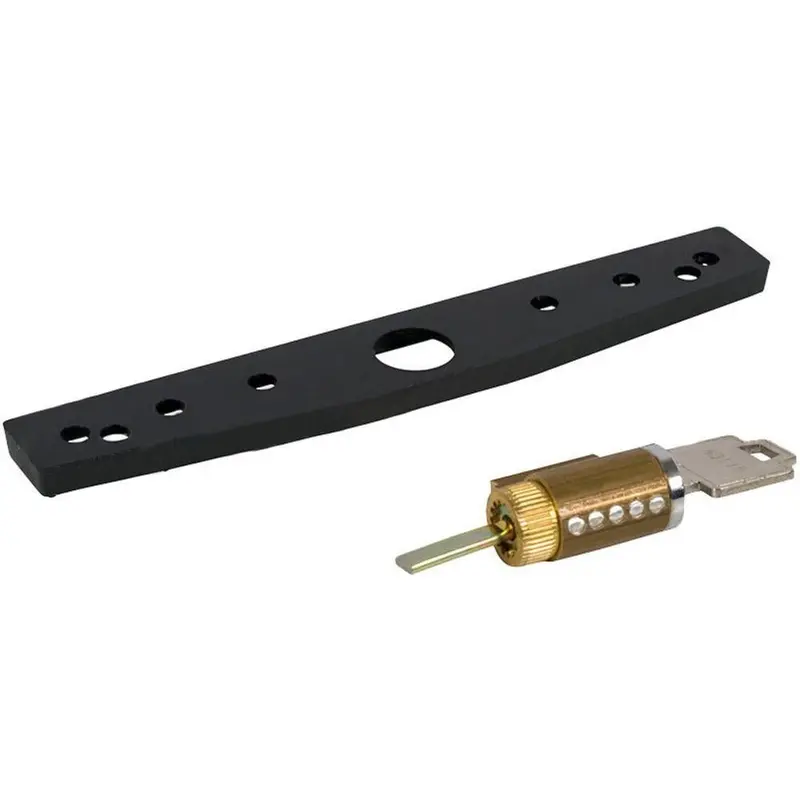 Black Exterior Pull Spacer And Cylinder Kit For Sliding Glass Patio Doors 1