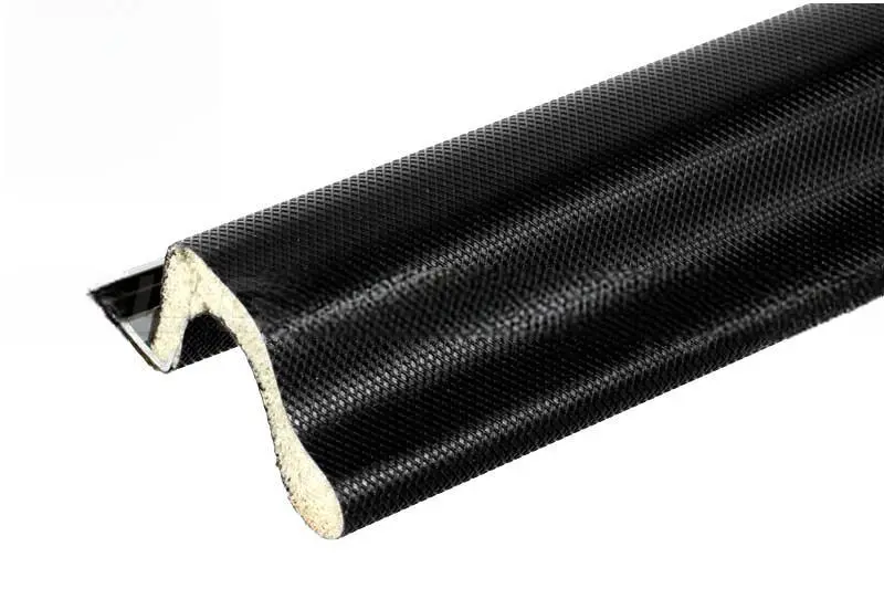 Black Kerf-Mounted Extended-Reach Door Frame Weatherseal 1