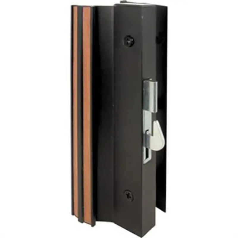 Black Surface-Mount Hook-Style Sliding Patio Door Handle – 4-15/16" Hole Spacing 1