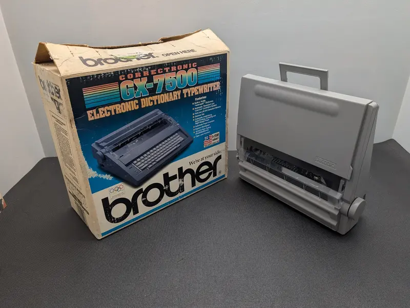 Brother Gx-7500 Correctronic Electronic Daisy Wheel Typewriter – Usa-Made, Boxed 1