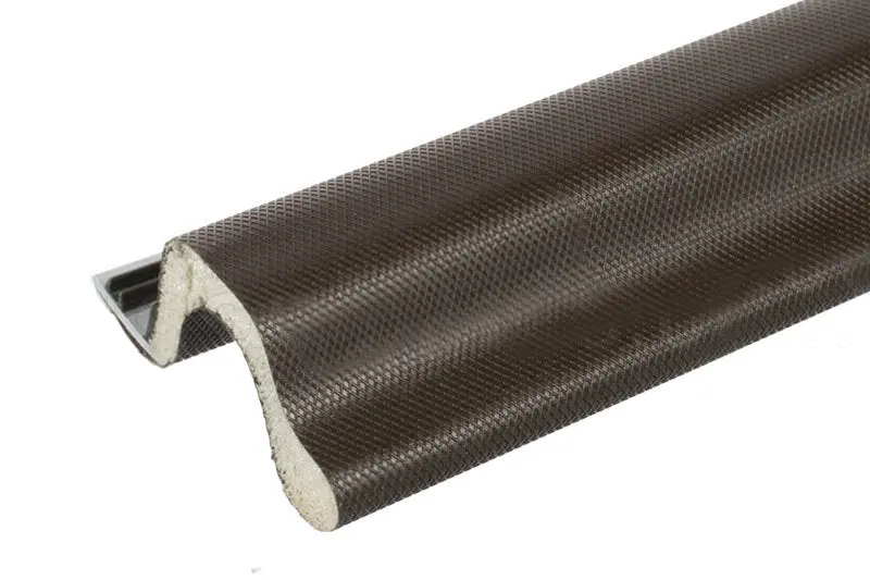 Brown Kerf-Mounted Extended-Reach Weatherseal For Exterior Doors 1