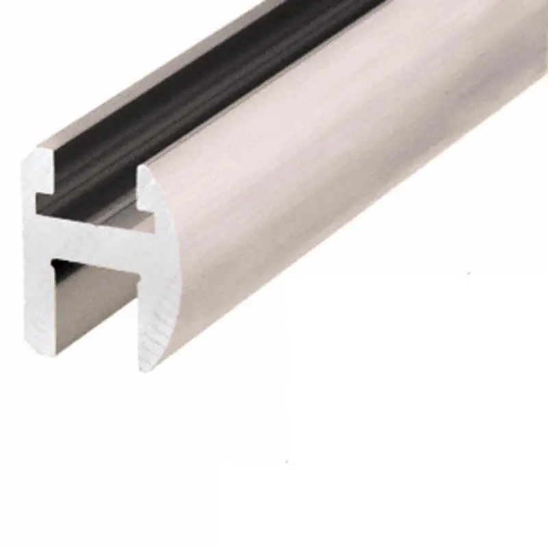 Brushed Nickel Deluxe Shower Door Header Kit – 66-Inch Length 1