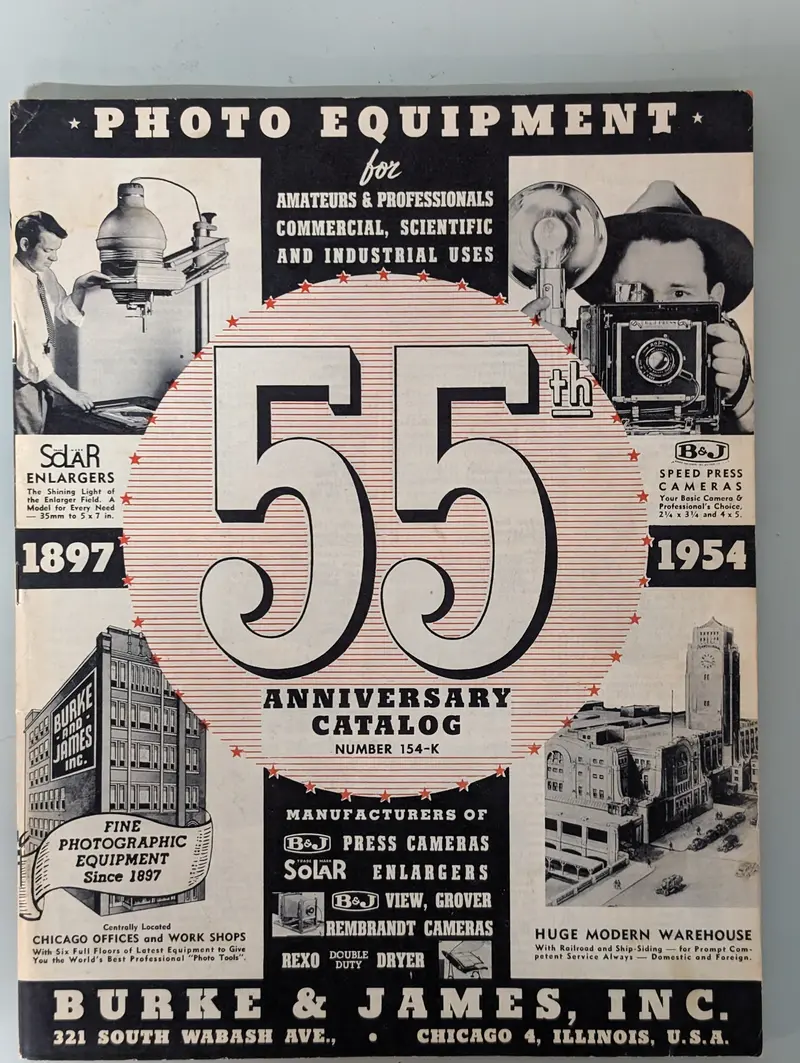 Burke & James 1954 Photography Catalog — 96-Page Vintage Reference With Pricing History 1