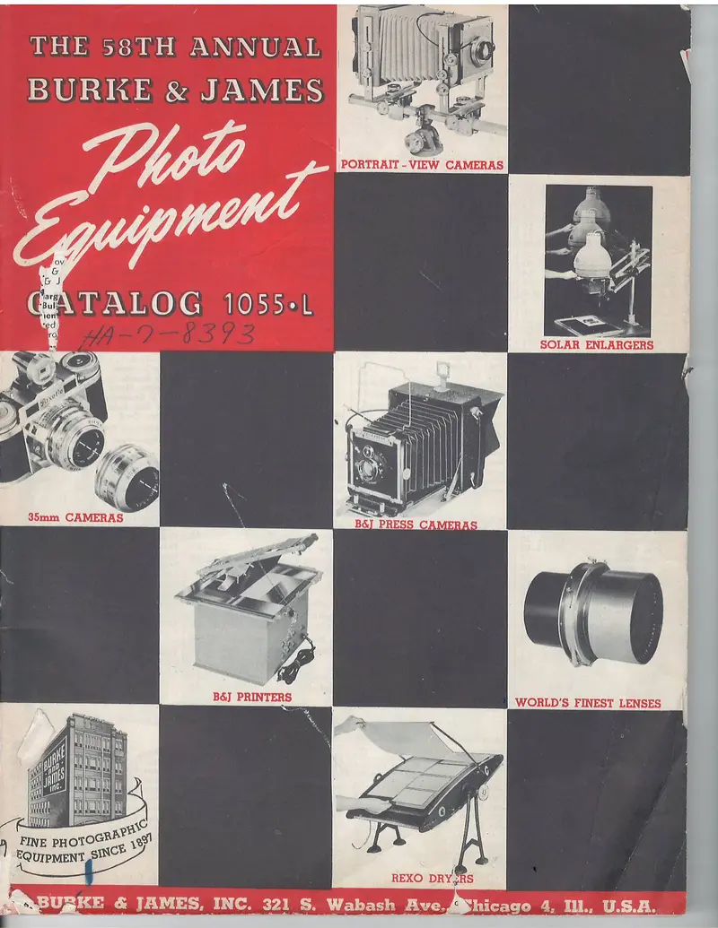 Burke & James 1955 Photography Catalog — 96-Page Archive Of Vintage Gear And Historical Pricing 1