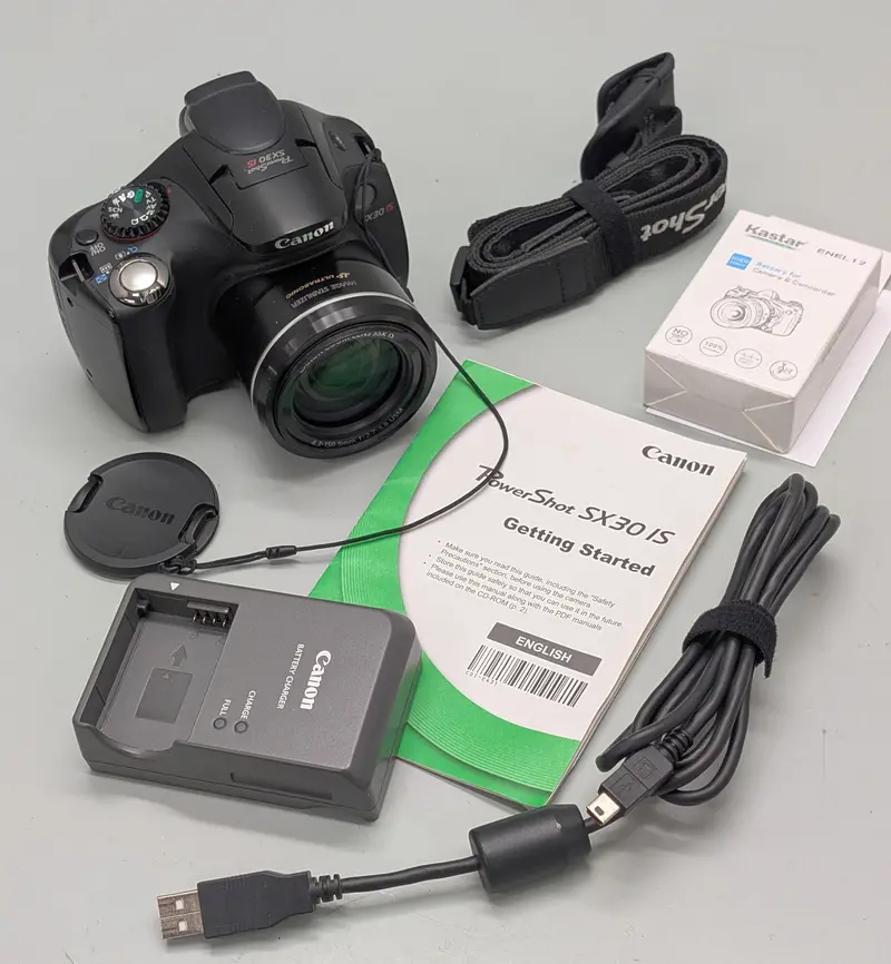 Canon Powershot Sx30 Is Digital Camera – 14Mp, Includes Charger & Essential Accessories 1