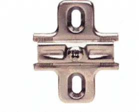 Chrome European-Style Glass Door Hinge Mounting Plate – Adjustable Cabinet And Furniture Bracket 1