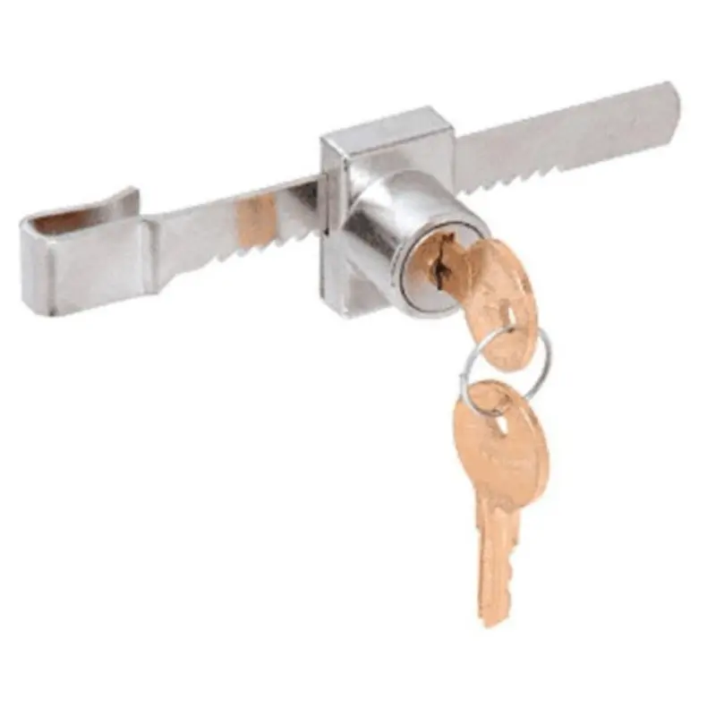 Chrome-Plated Pick-Proof Sliding Glass Door Lock For Showcases 1
