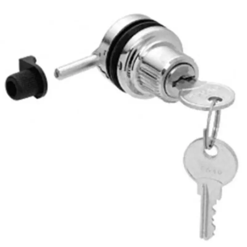 Chrome Through-Glass Plunger Lock – Showcase Display Door Hardware 1