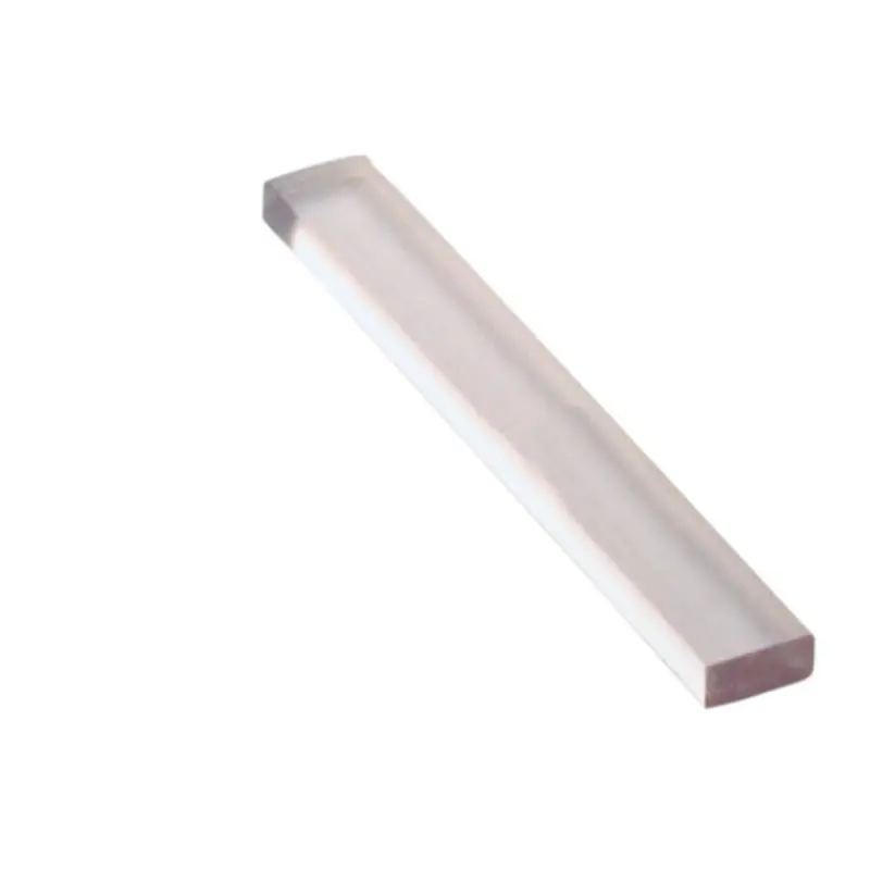 Clear Plastic Glass Spacer – 1/4" × 2" × 1/8" Rectangular Setting Block 1