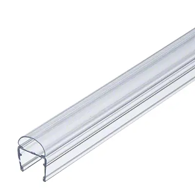 Clear Translucent Vinyl Bulb Seal For 1/2" (12 Mm) Swinging Shower Doors 1