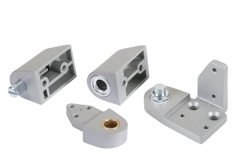 Commercial Offset Pivot Set – Aluminum Right-Hand, 1/8" Recessed For Heavy-Duty Doors 1