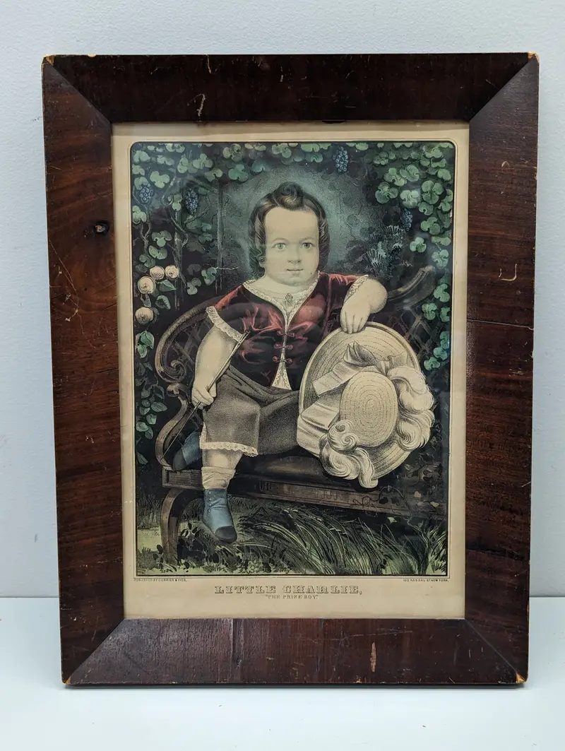 Currier & Ives Lithograph: "Little Charlie, The Prize Boy" – Circa 1857–1865 1