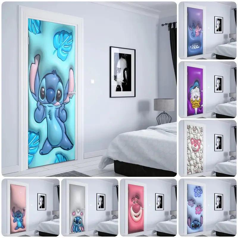Disney Lilo & Stitch Door Decal – Vinyl Cartoon Sticker For Kids’ Rooms, Elevators, Or Play Spaces 1