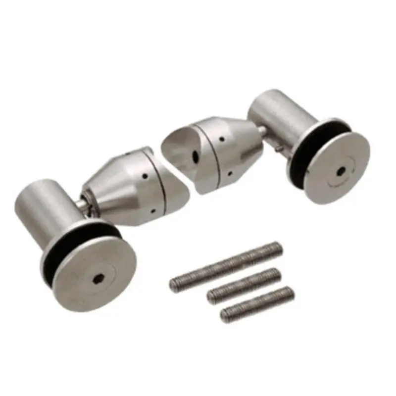 Double-Arm Swivel Fitting Kit For 1/2" Tempered Glass Panels 1