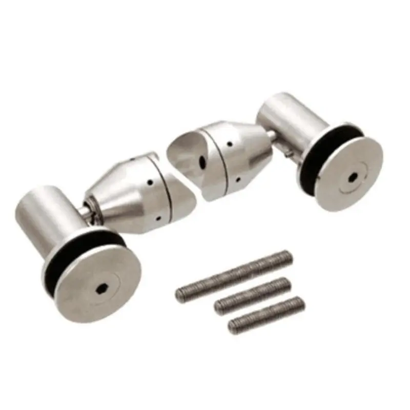 Dual-Arm Fixed Fitting Assembly For 1/2" Structural Glass Installations 1