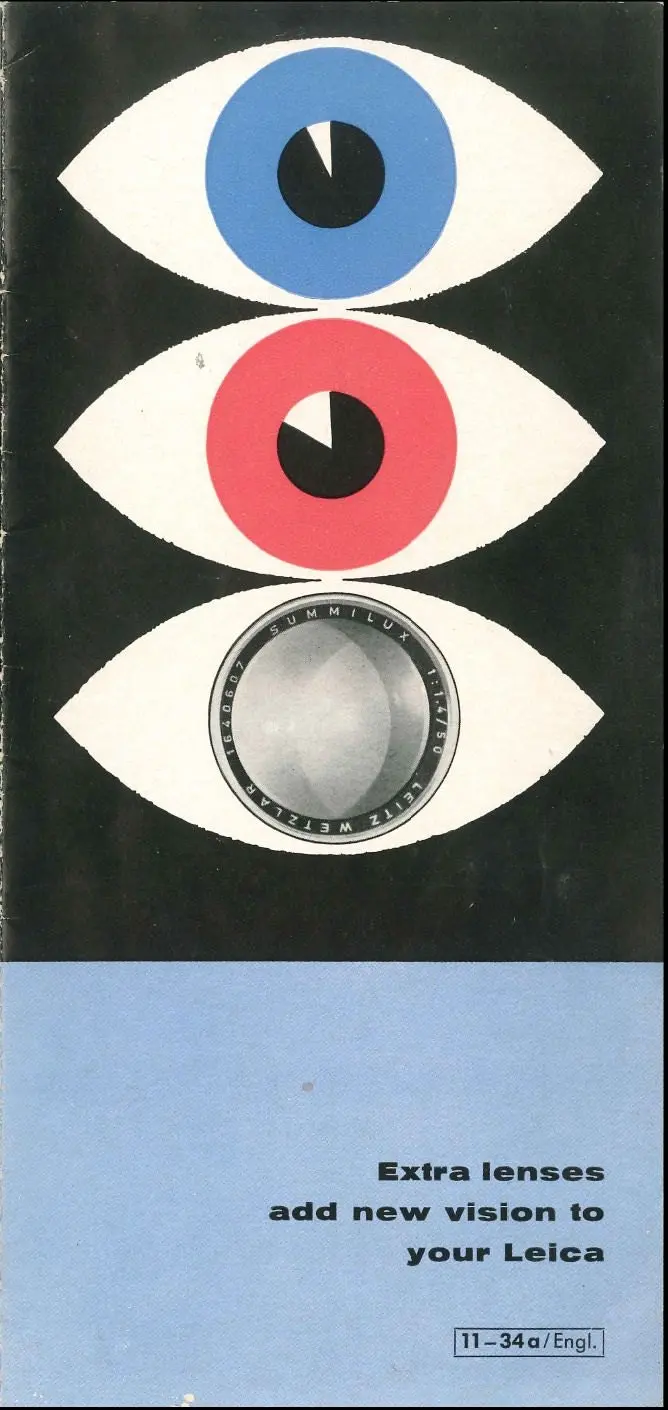 Ernst Leitz Leica M Visoflex System Brochure With Interchangeable Lens Guide (1960) 1