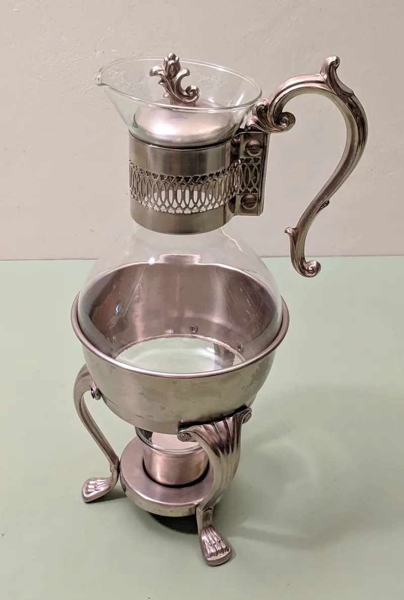 F. B. Rogers Pewterlite Coffee Carafe – Mid-Century Modern Thermal Pitcher 1