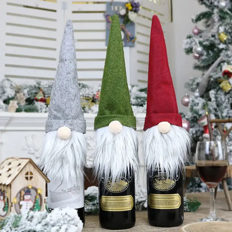 Festive Wine Bottle Cover – Reusable Holiday Sleeve For Table Centerpieces And Gift Presentation 1