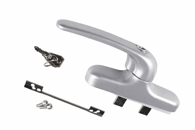 Giesse Silver Keyed Patio Door Handle – Sliding Glass Door Locking Replacement Handle 1