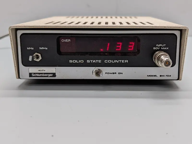 Heathkit Schlumberger Sm-104 Frequency Counter – Precision Test Instrument 1